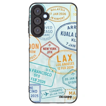Picasee silikonový černý obal pro Samsung Galaxy A25 A256B 5G - PASSPORT EDITION