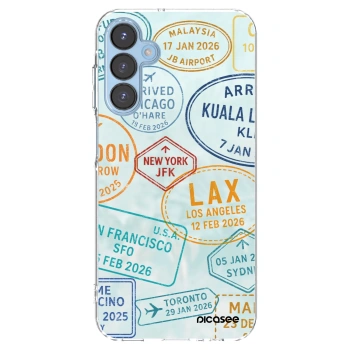 Picasee silikonový průhledný obal pro Samsung Galaxy A15 A156B 5G - PASSPORT EDITION