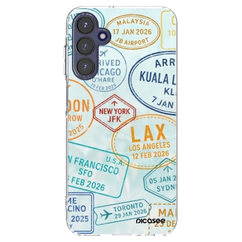 Picasee silikonový průhledný obal pro Samsung Galaxy A15 A155F 4G - PASSPORT EDITION
