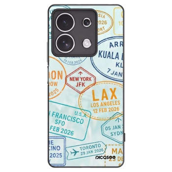 Picasee silikonový černý obal pro Xiaomi Redmi Note 13 4G - PASSPORT EDITION