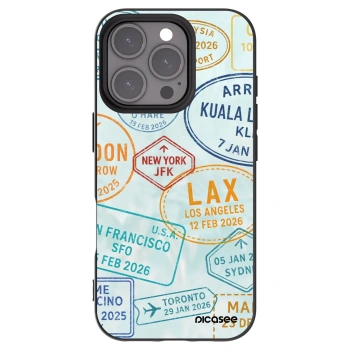 Picasee silikonový černý obal pro Apple iPhone 16 Pro - PASSPORT EDITION