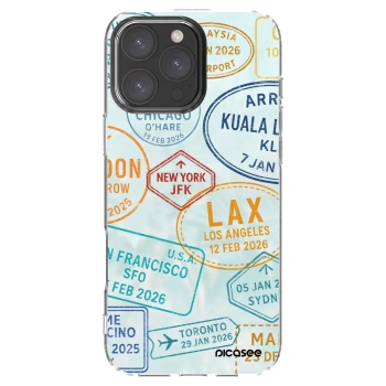 Picasee silikonový průhledný obal pro Apple iPhone 16 Pro Max - PASSPORT EDITION