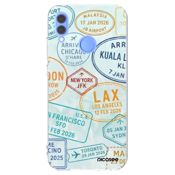 Picasee silikonový průhledný obal pro Huawei P Smart 2019 - PASSPORT EDITION