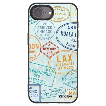 Picasee silikonový černý obal pro Apple iPhone 16e - PASSPORT EDITION