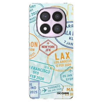 Picasee silikonový průhledný obal pro Xiaomi Redmi Note 14 Pro 5G - PASSPORT EDITION