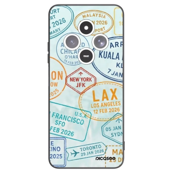 Picasee silikonový černý obal pro Xiaomi Redmi 14C - PASSPORT EDITION