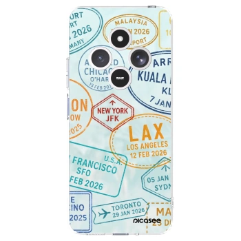 Picasee silikonový průhledný obal pro Xiaomi Redmi 14C - PASSPORT EDITION