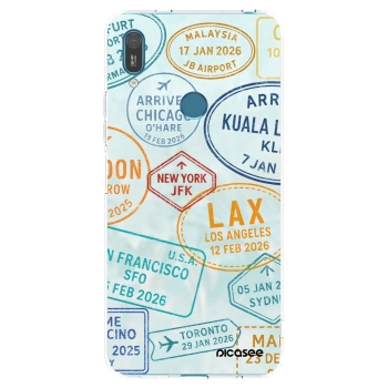 Picasee silikonový průhledný obal pro Huawei Y7 2019 - PASSPORT EDITION