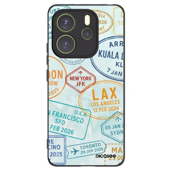 Picasee silikonový černý obal pro Xiaomi Redmi Note 14 4G - PASSPORT EDITION