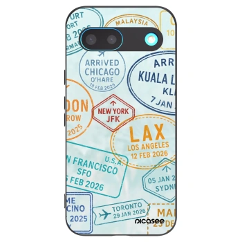 Picasee silikonový černý obal pro Google Pixel 8 - PASSPORT EDITION