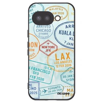 Picasee silikonový černý obal pro Google Pixel 9a - PASSPORT EDITION