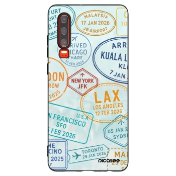 Picasee silikonový černý obal pro Huawei P30 - PASSPORT EDITION