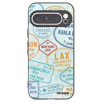 Picasee silikonový černý obal pro Google Pixel 9 Pro XL - PASSPORT EDITION
