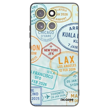 Picasee silikonový černý obal pro Motorola Moto G86 Power 5G - PASSPORT EDITION