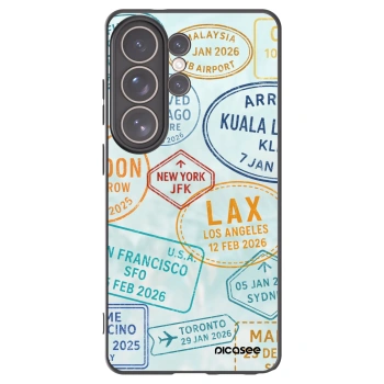 Picasee silikonový černý obal pro Samsung Galaxy S26 Ultra - PASSPORT EDITION