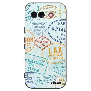 Picasee silikonový černý obal pro Google Pixel 10a - PASSPORT EDITION