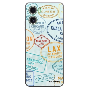 Picasee silikonový černý obal pro Motorola Moto G06 - PASSPORT EDITION