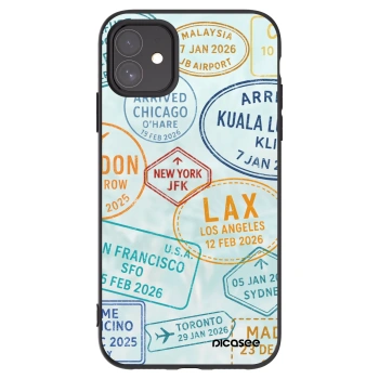 Picasee silikonový černý obal pro Apple iPhone 11 - PASSPORT EDITION
