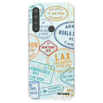 Picasee silikonový průhledný obal pro Xiaomi Redmi Note 8 - PASSPORT EDITION
