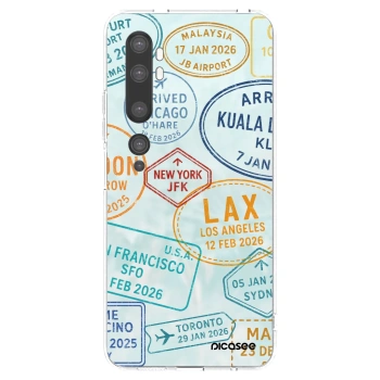 Picasee silikonový průhledný obal pro Xiaomi Mi Note 10 (Pro) - PASSPORT EDITION