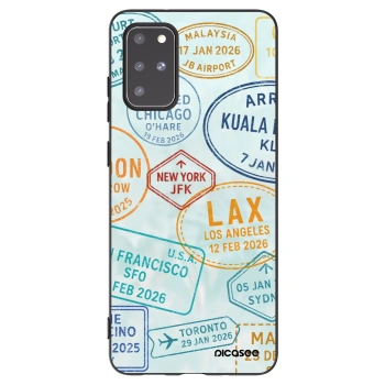 Picasee silikonový černý obal pro Samsung Galaxy S20+ G985F - PASSPORT EDITION