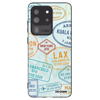 Picasee silikonový černý obal pro Samsung Galaxy S20 Ultra 5G G988F - PASSPORT EDITION