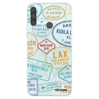 Picasee silikonový průhledný obal pro Huawei P40 Lite E - PASSPORT EDITION