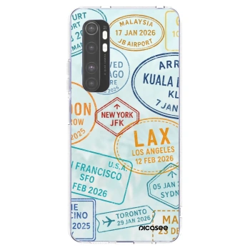 Picasee silikonový průhledný obal pro Xiaomi Mi Note 10 Lite - PASSPORT EDITION