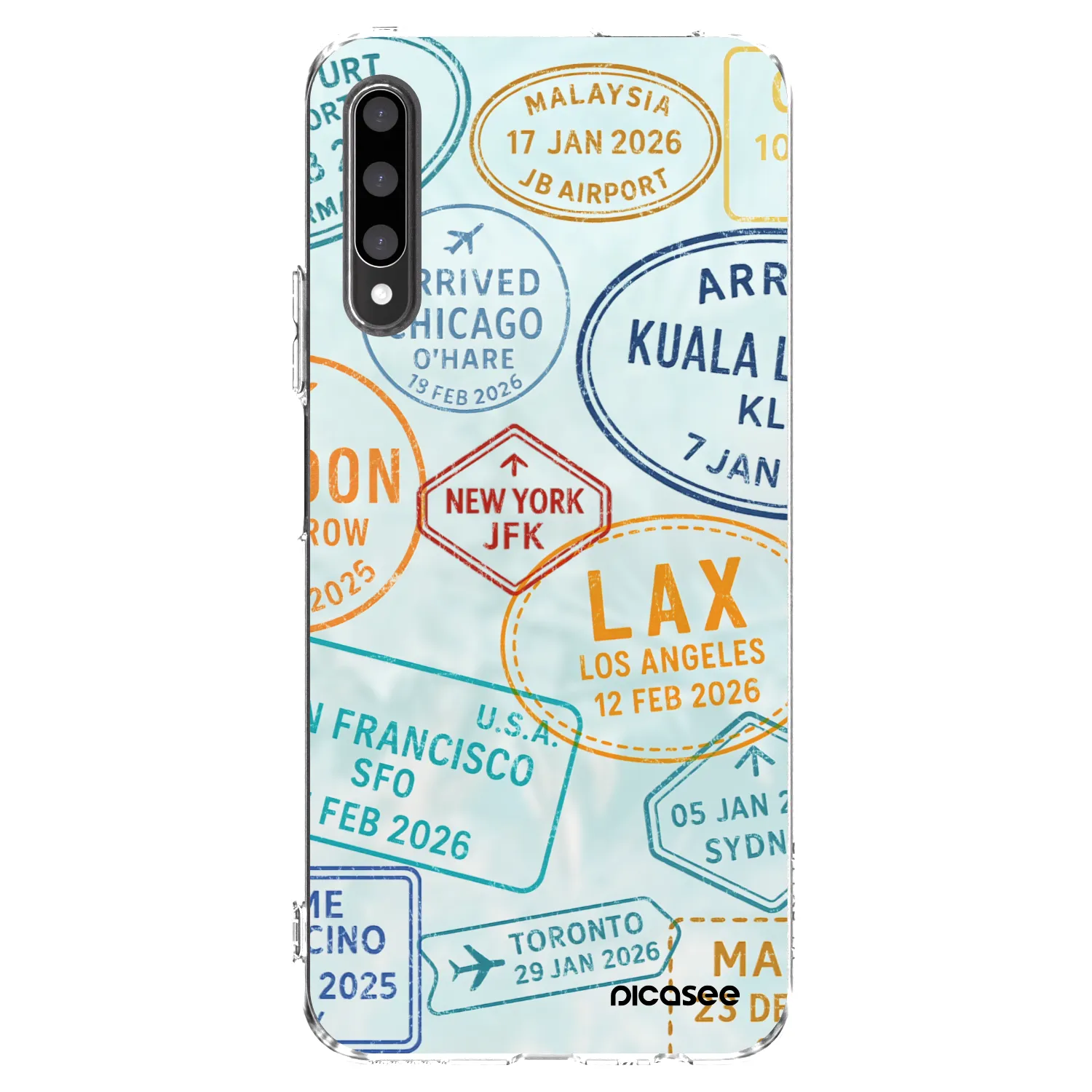 Picasee silikonový průhledný obal pro Honor 9X Pro - PASSPORT EDITION