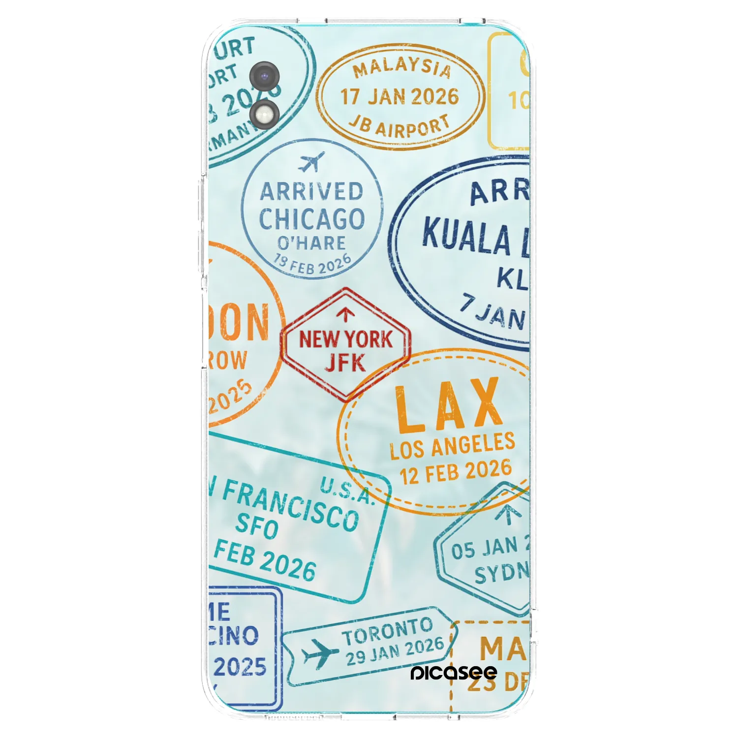 Picasee silikonový černý obal pro Xiaomi Redmi 9A - PASSPORT EDITION