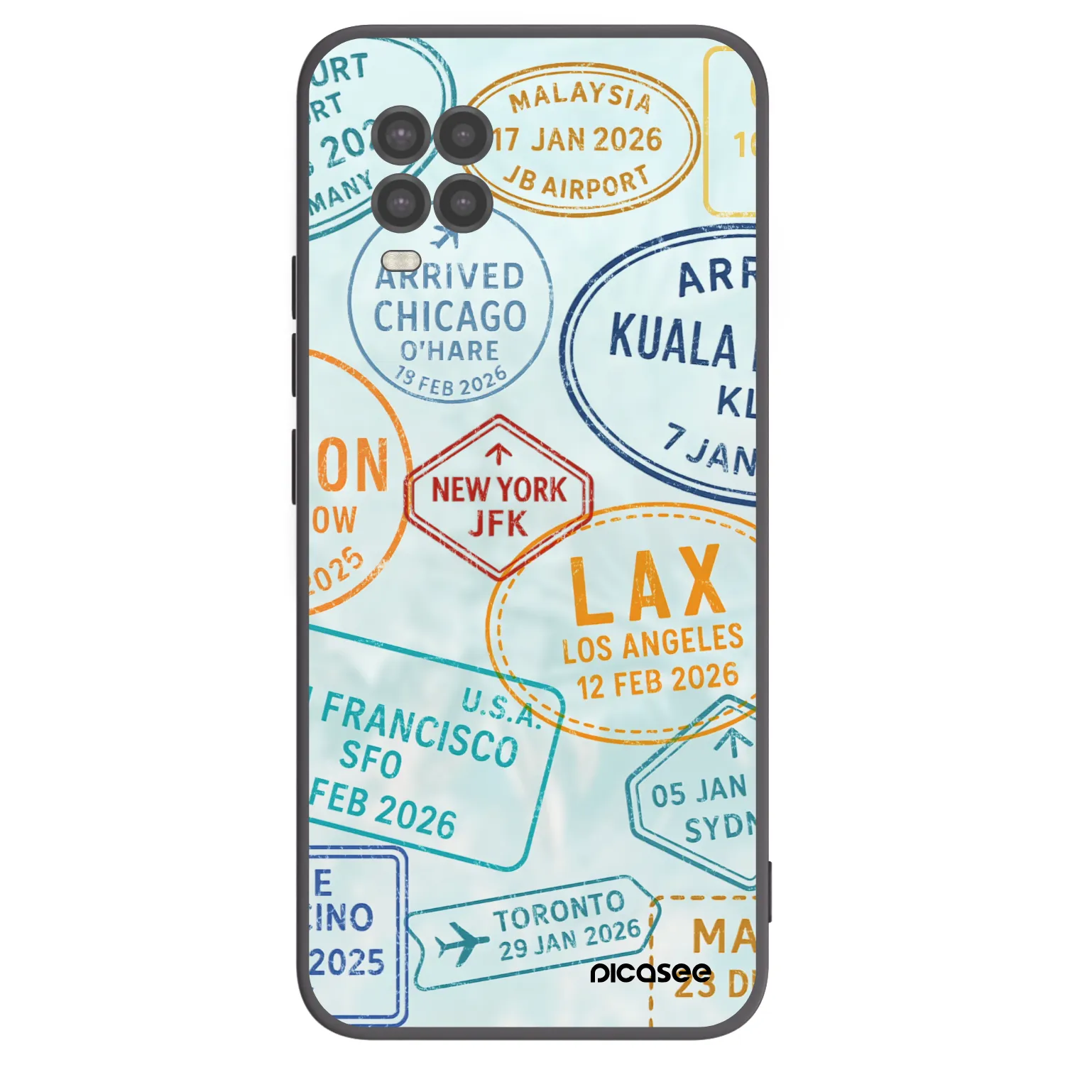 Picasee silikonový černý obal pro Xiaomi Mi 10 Lite - PASSPORT EDITION