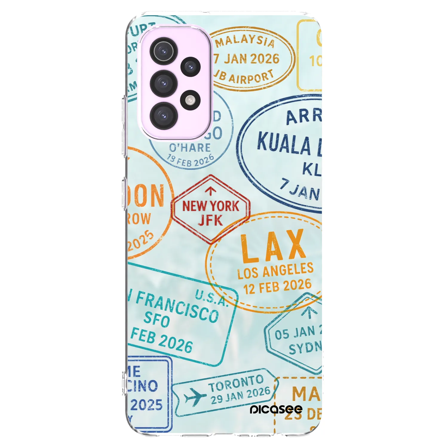 Picasee silikonový průhledný obal pro Samsung Galaxy A32 5G A326B - PASSPORT EDITION