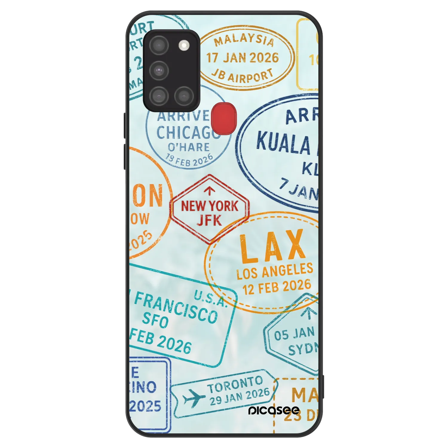 Picasee ULTIMATE CASE pro Samsung Galaxy A21s - PASSPORT EDITION