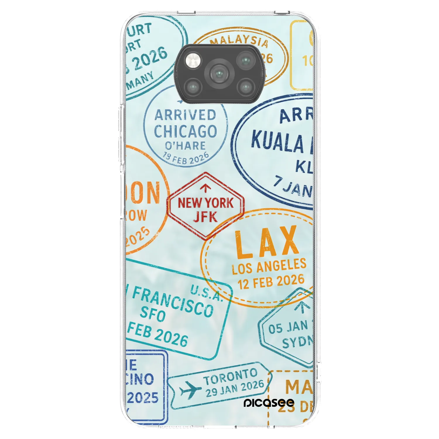 Picasee silikonový černý obal pro Xiaomi Poco X3 Pro - PASSPORT EDITION