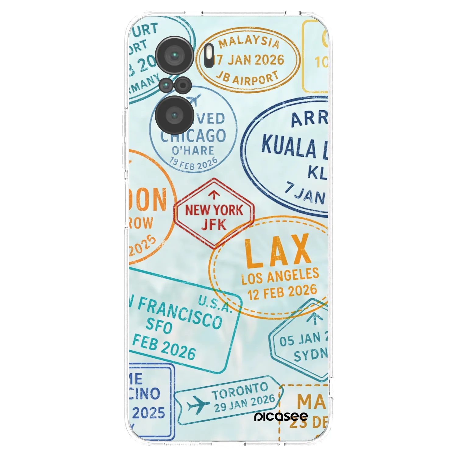 Picasee silikonový průhledný obal pro Xiaomi Poco F3 - PASSPORT EDITION