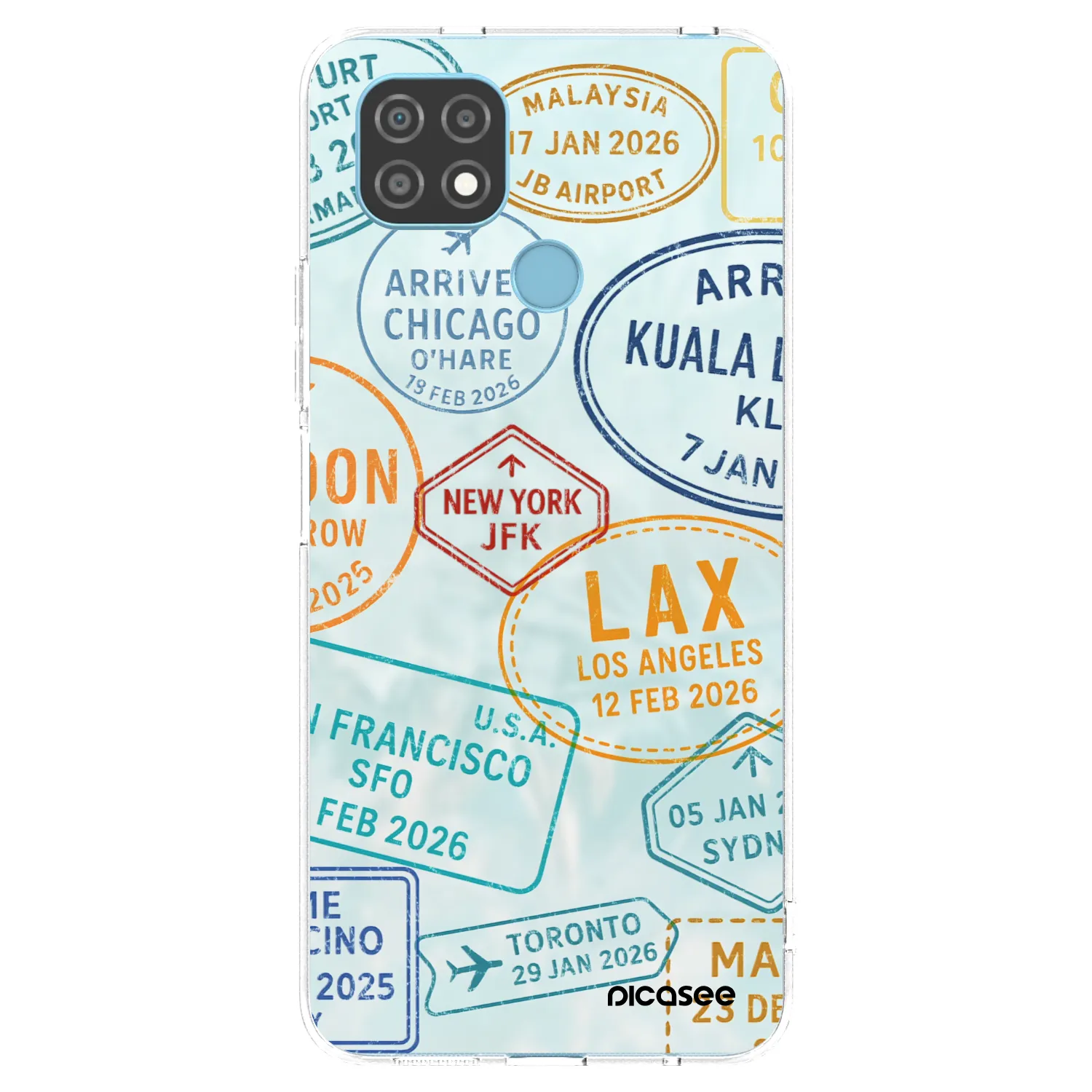 Picasee silikonový průhledný obal pro Realme C21 - PASSPORT EDITION