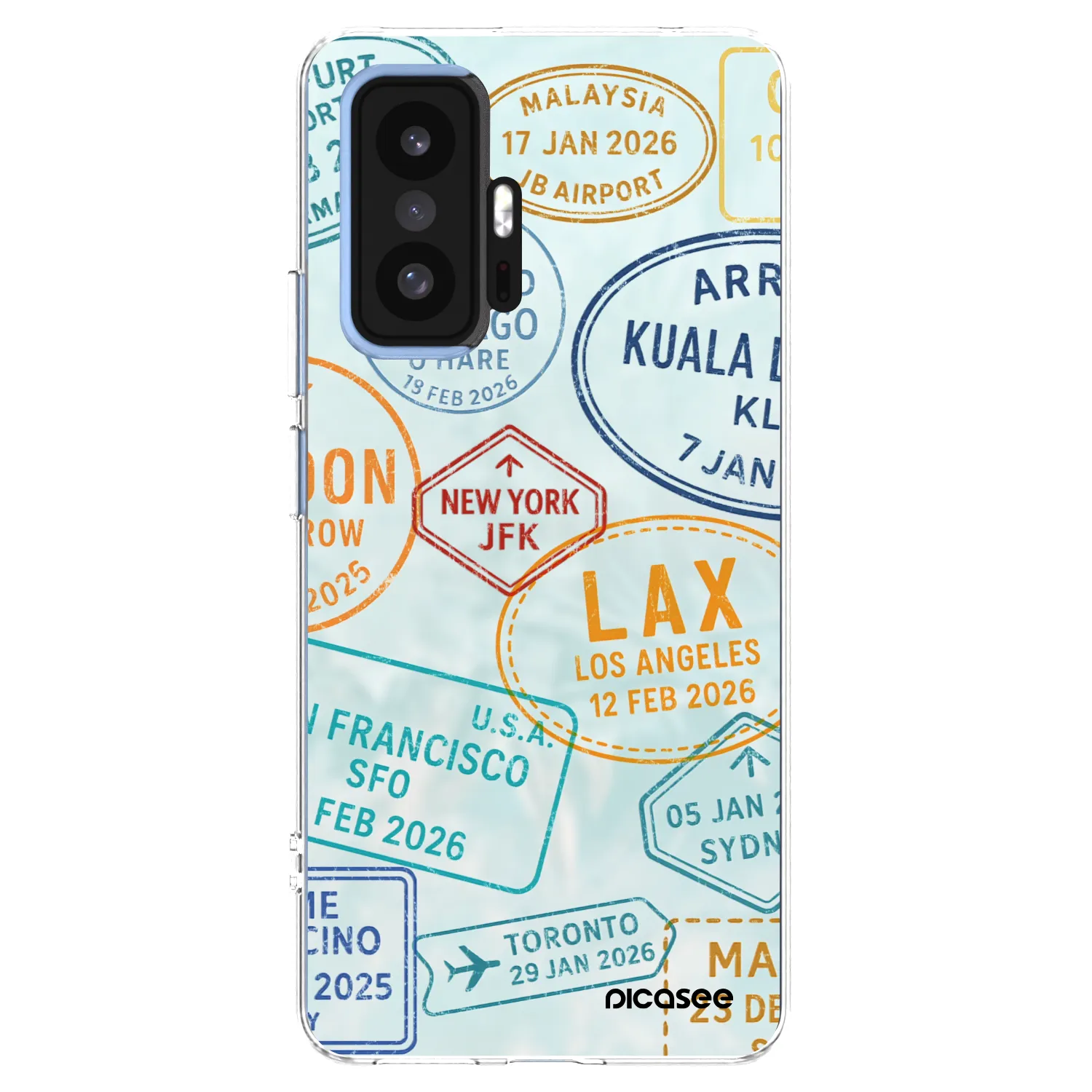Picasee silikonový průhledný obal pro Xiaomi 11T Pro - PASSPORT EDITION