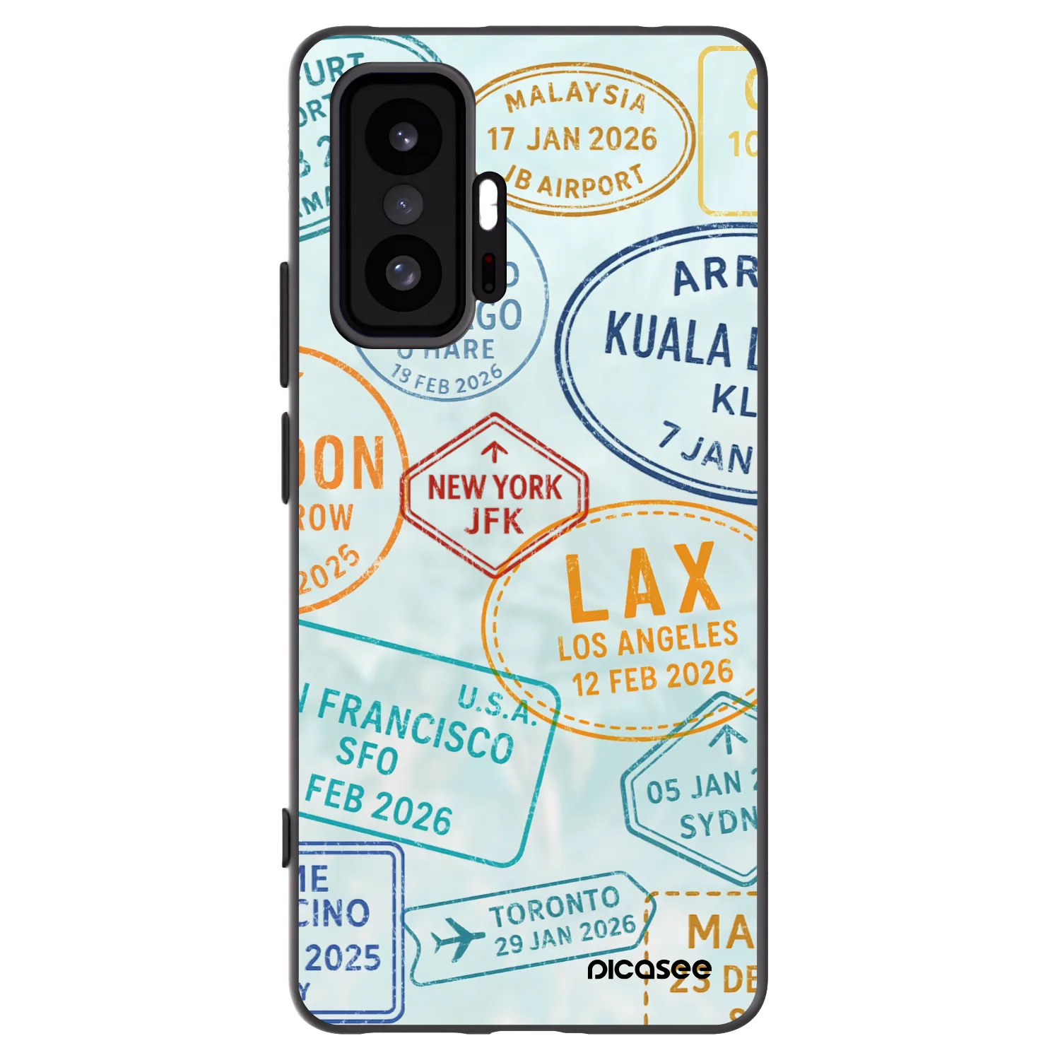 Picasee silikonový černý obal pro Xiaomi 11T Pro - PASSPORT EDITION