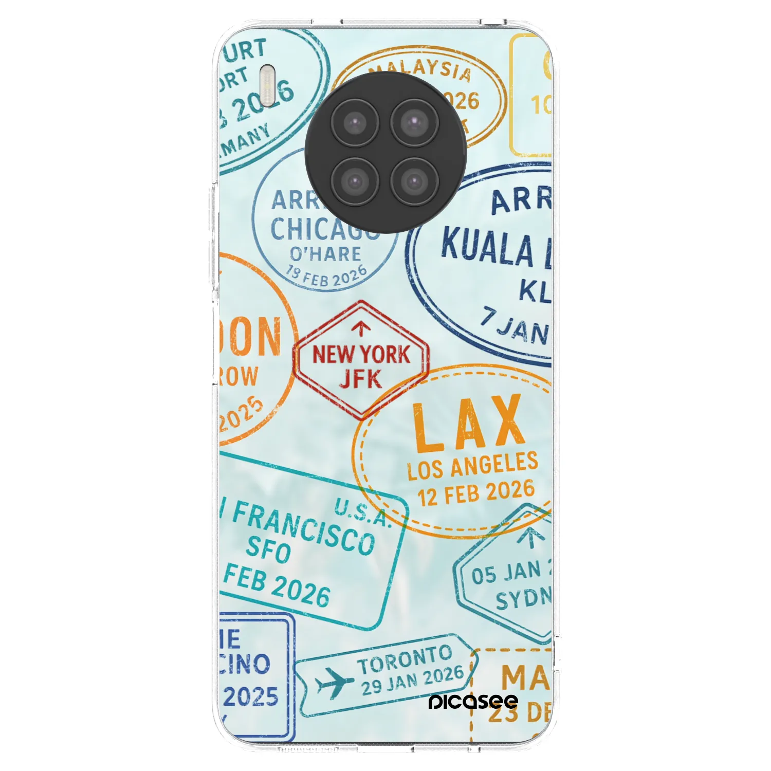 Picasee silikonový průhledný obal pro Huawei Nova 8i - PASSPORT EDITION
