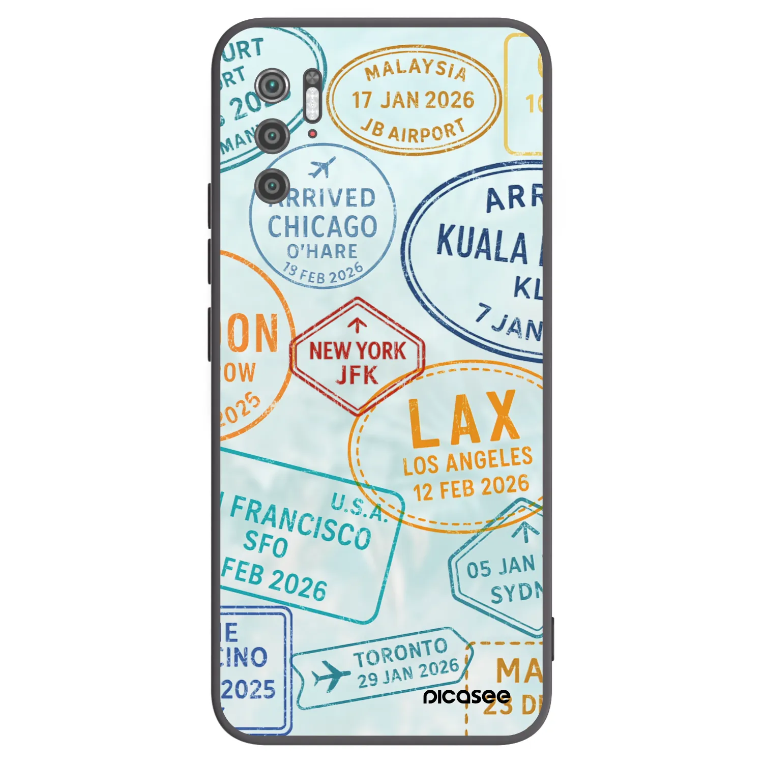 Picasee silikonový černý obal pro Xiaomi Poco M3 Pro 5G - PASSPORT EDITION
