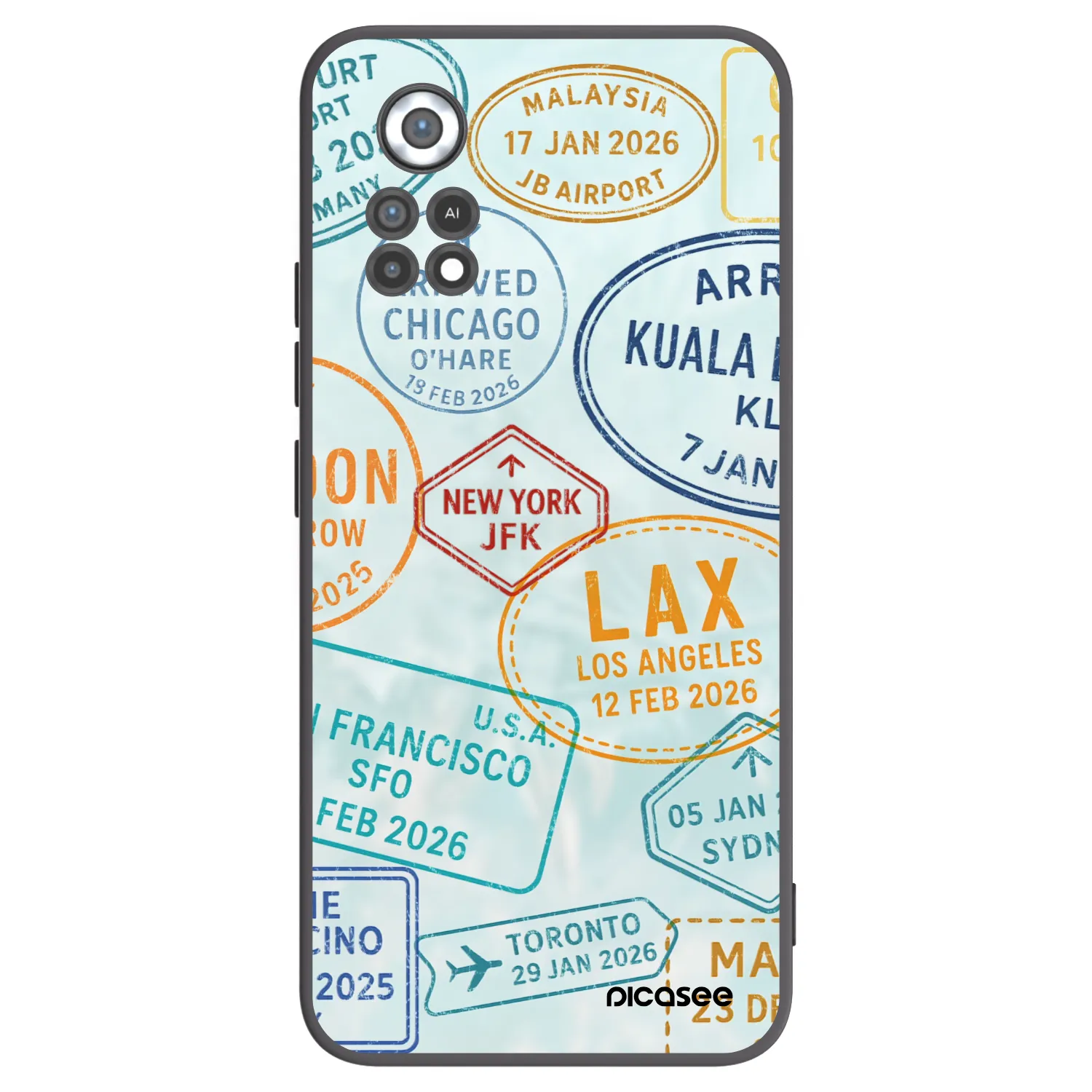Picasee silikonový černý obal pro Xiaomi Poco X4 Pro 5G - PASSPORT EDITION