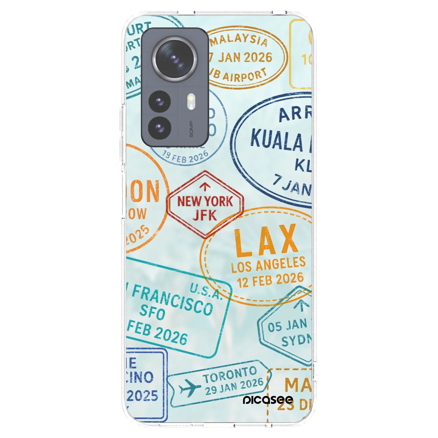 Picasee silikonový průhledný obal pro Xiaomi 12 Pro - PASSPORT EDITION
