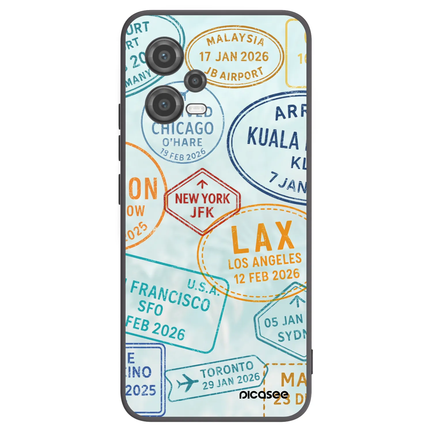 Picasee silikonový černý obal pro Xiaomi Poco X5 - PASSPORT EDITION