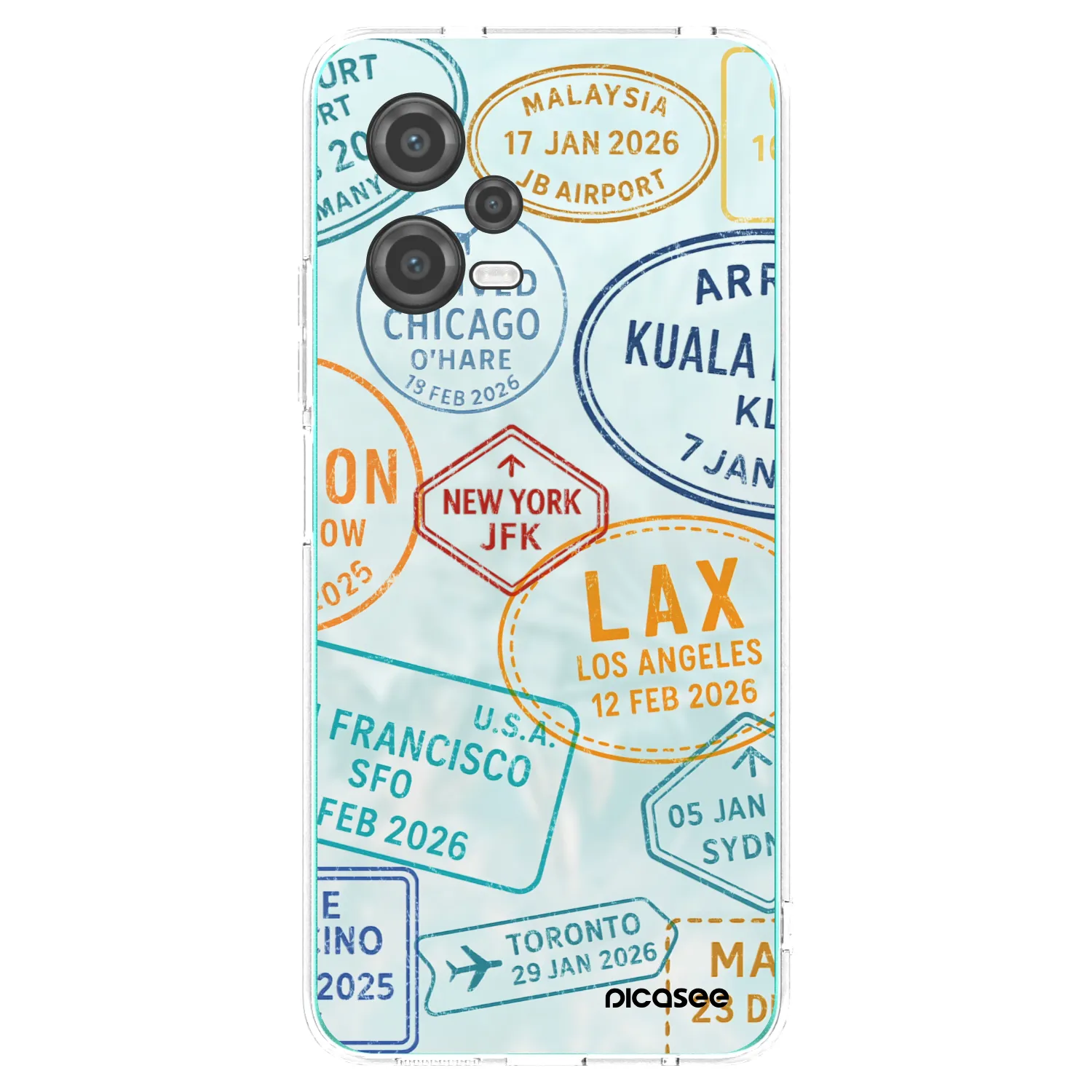 Picasee silikonový průhledný obal pro Xiaomi Poco X5 - PASSPORT EDITION