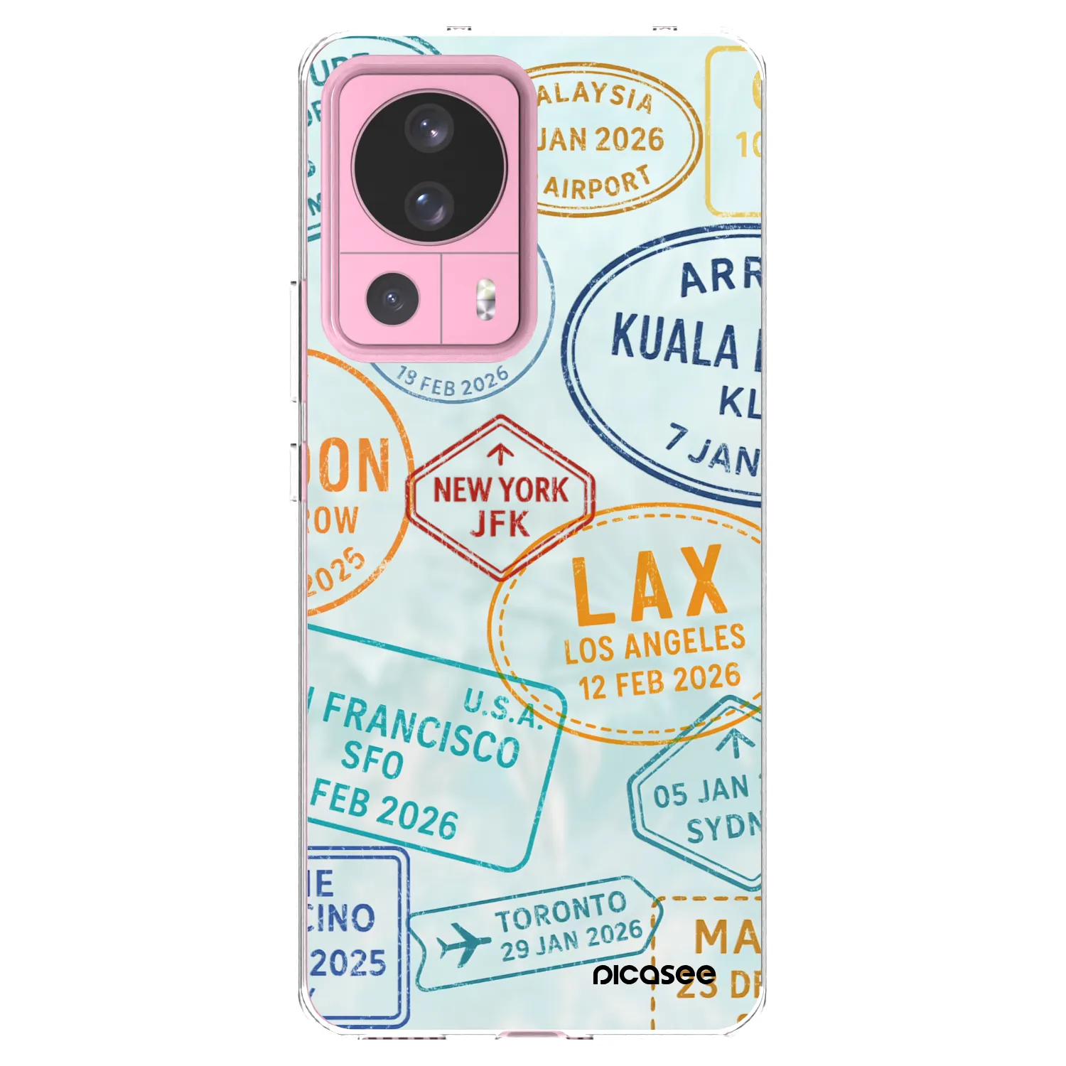 Picasee silikonový průhledný obal pro Xiaomi 13 Lite - PASSPORT EDITION