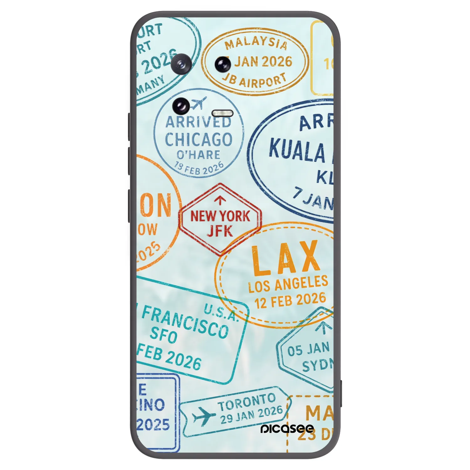 Picasee silikonový černý obal pro Xiaomi 13 Pro - PASSPORT EDITION