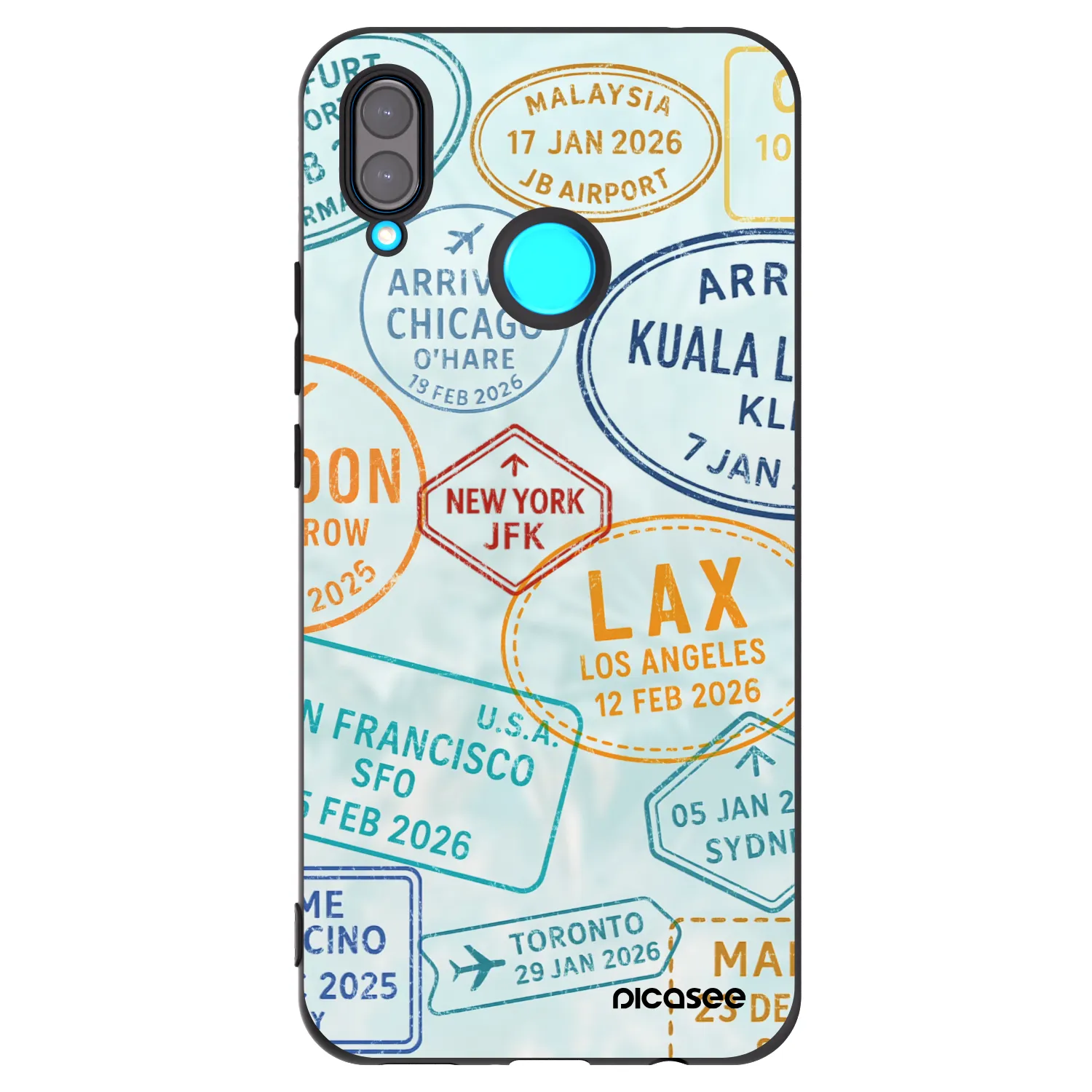 Picasee silikonový černý obal pro Huawei Nova 3 - PASSPORT EDITION