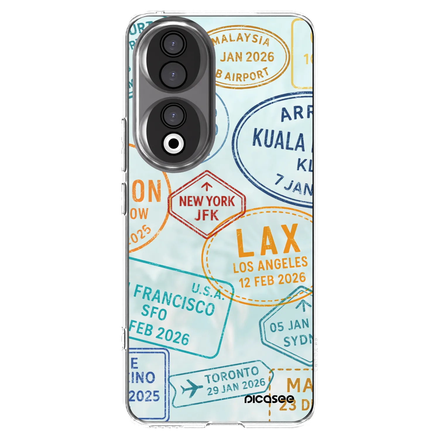 Picasee silikonový průhledný obal pro Honor 90 5G - PASSPORT EDITION