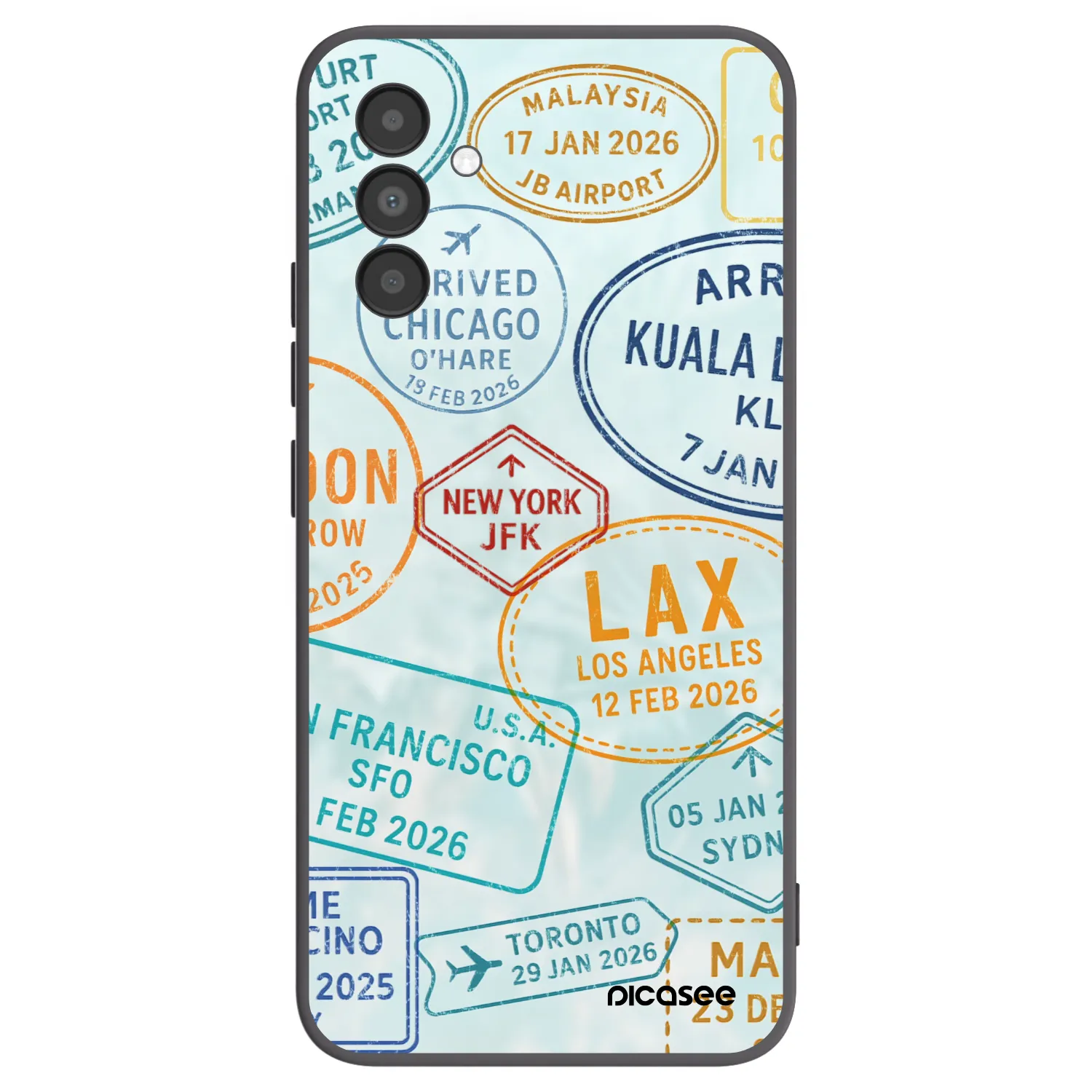 Picasee silikonový černý obal pro Samsung Galaxy A04s A047F - PASSPORT EDITION