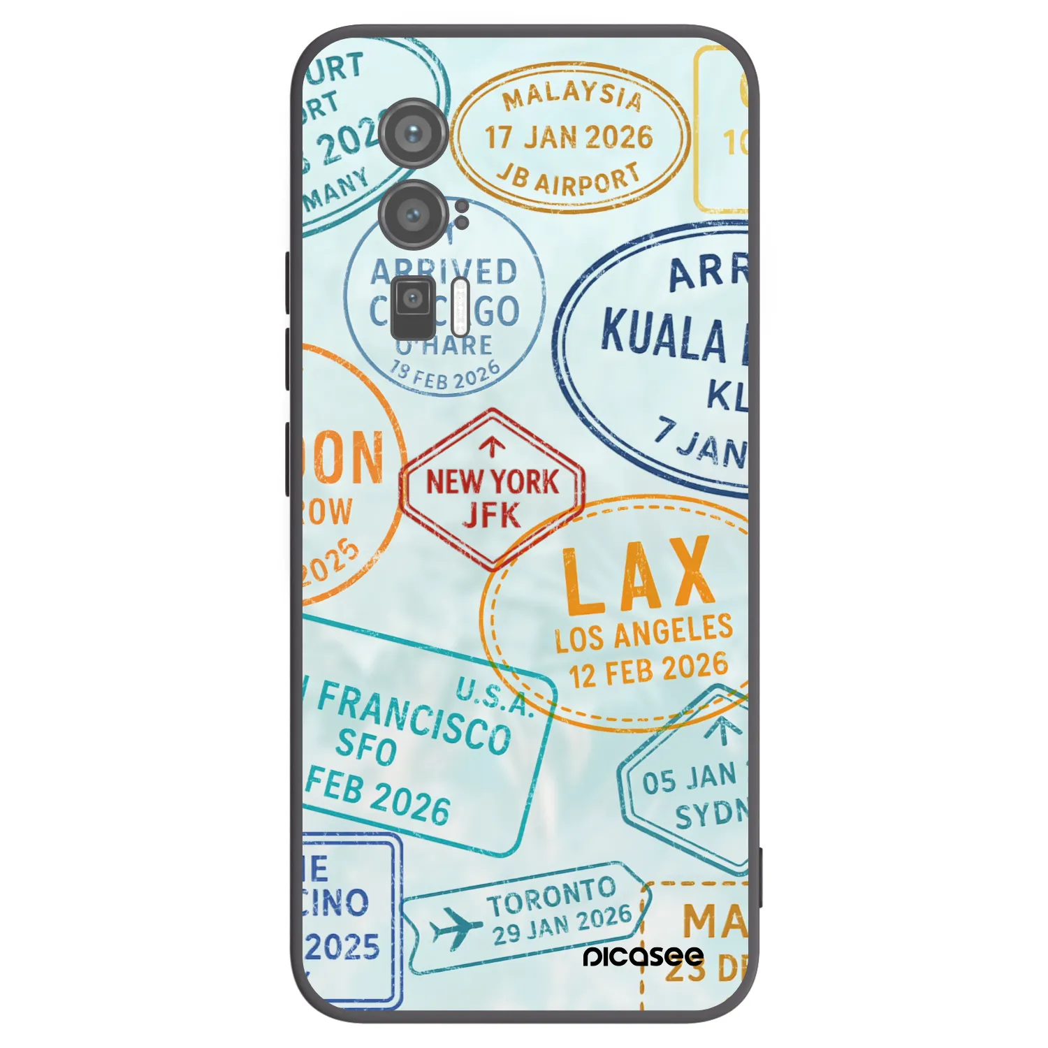 Picasee silikonový černý obal pro Xiaomi Poco F5 Pro 5G - PASSPORT EDITION